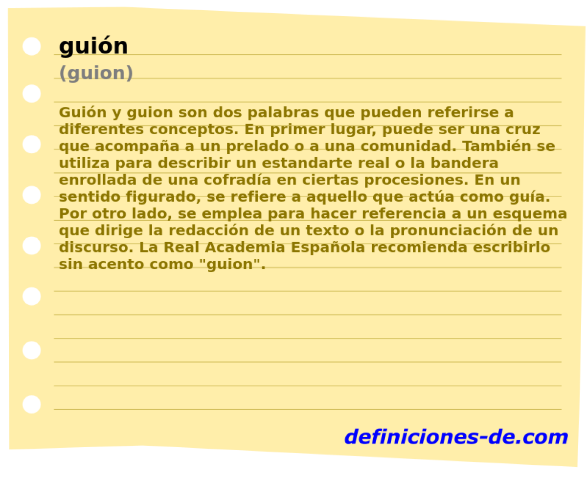 guin (guion)