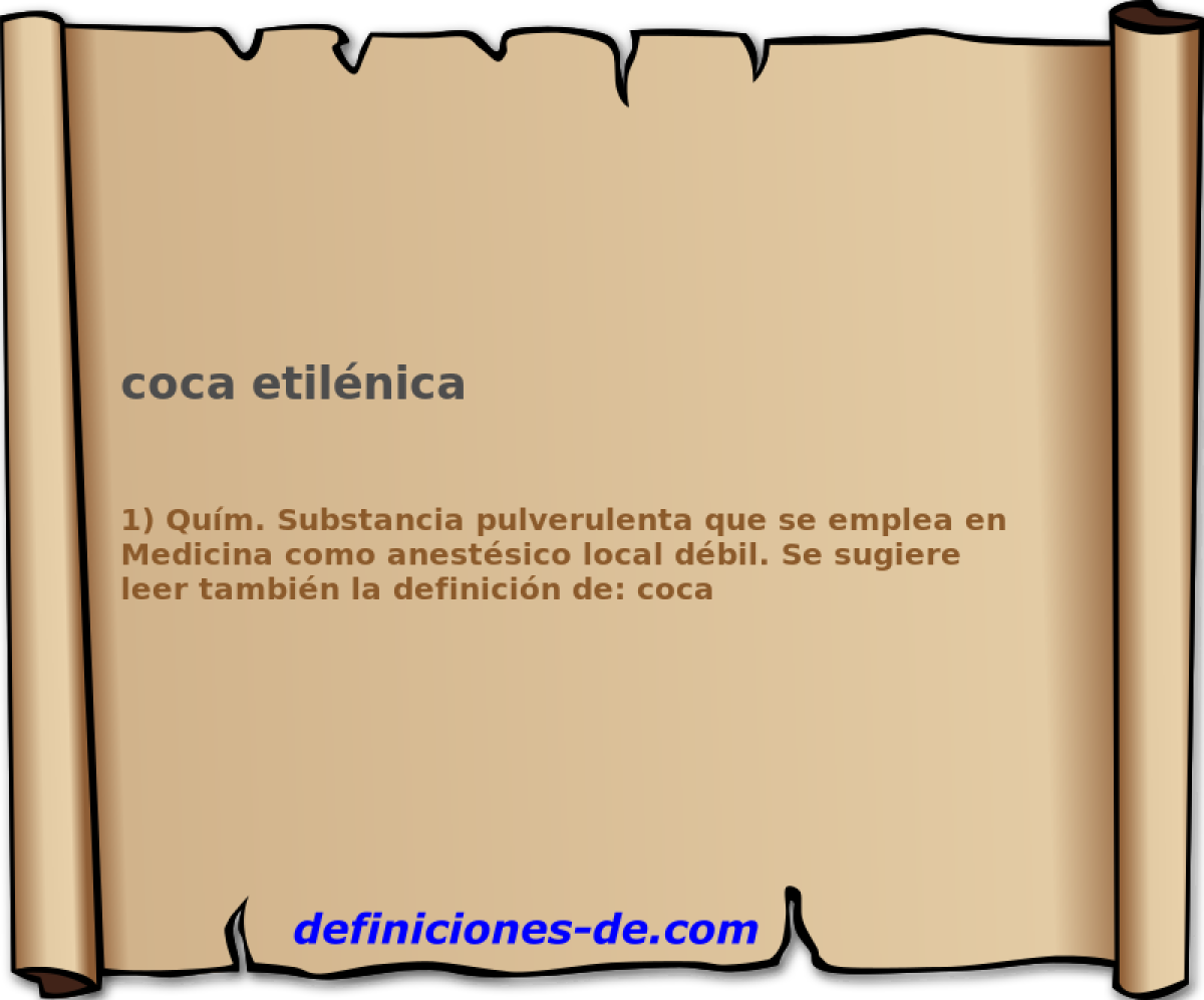 coca etilnica 
