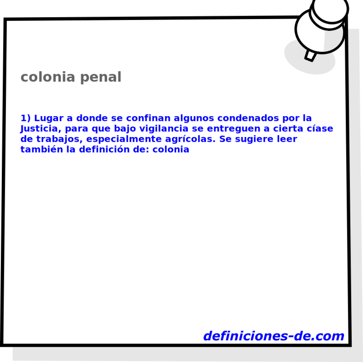 colonia penal 