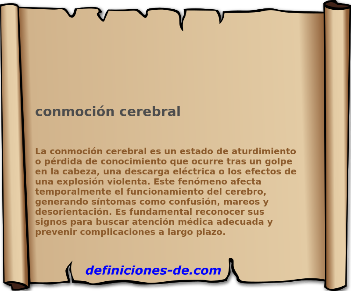 conmocin cerebral 