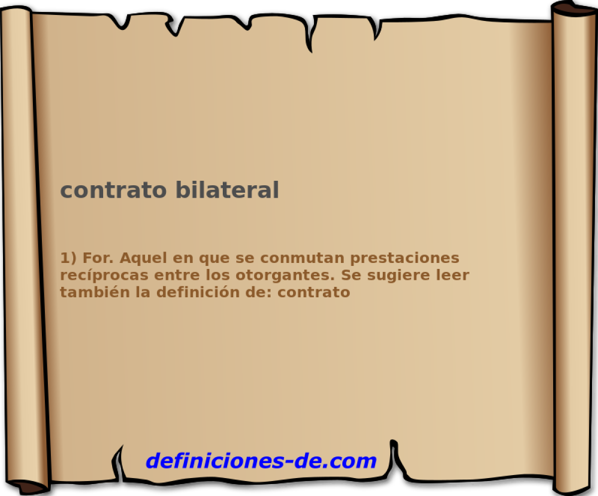 contrato bilateral 