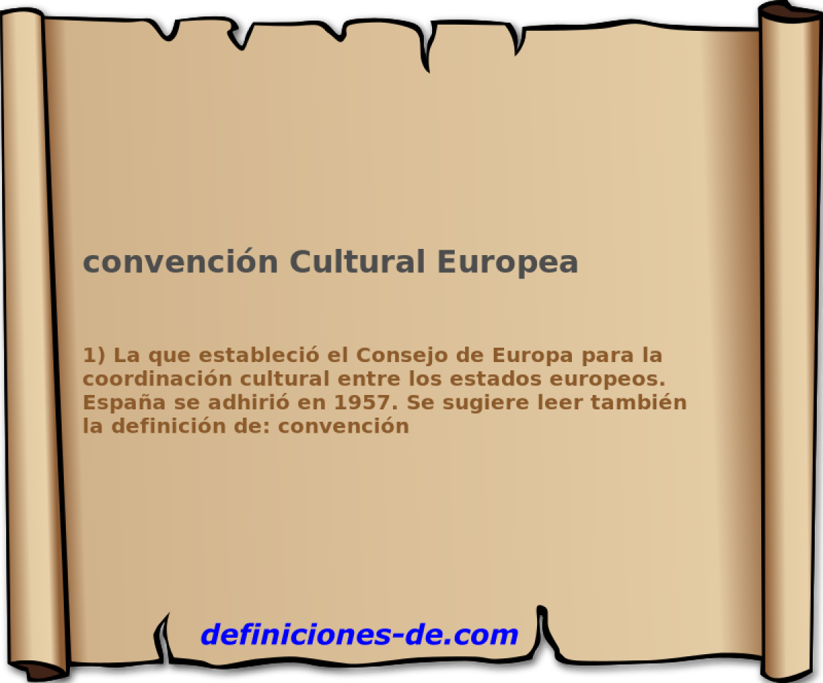 convencin Cultural Europea 