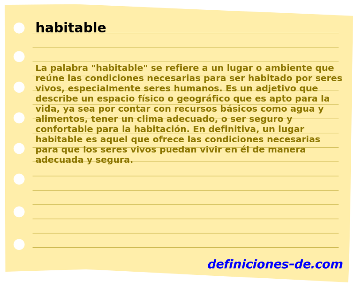 habitable 