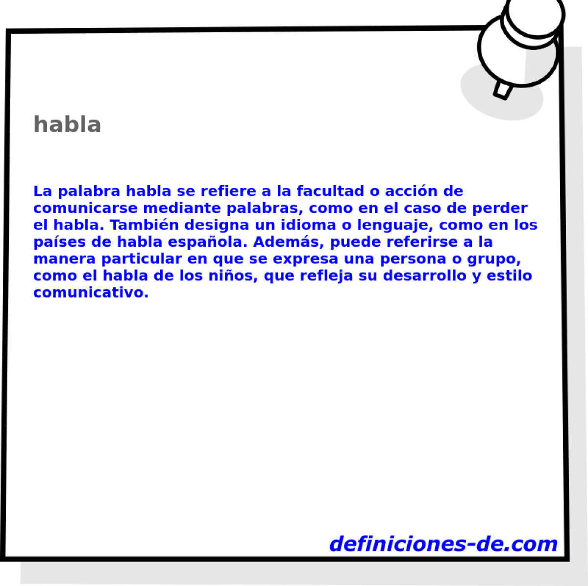 habla 