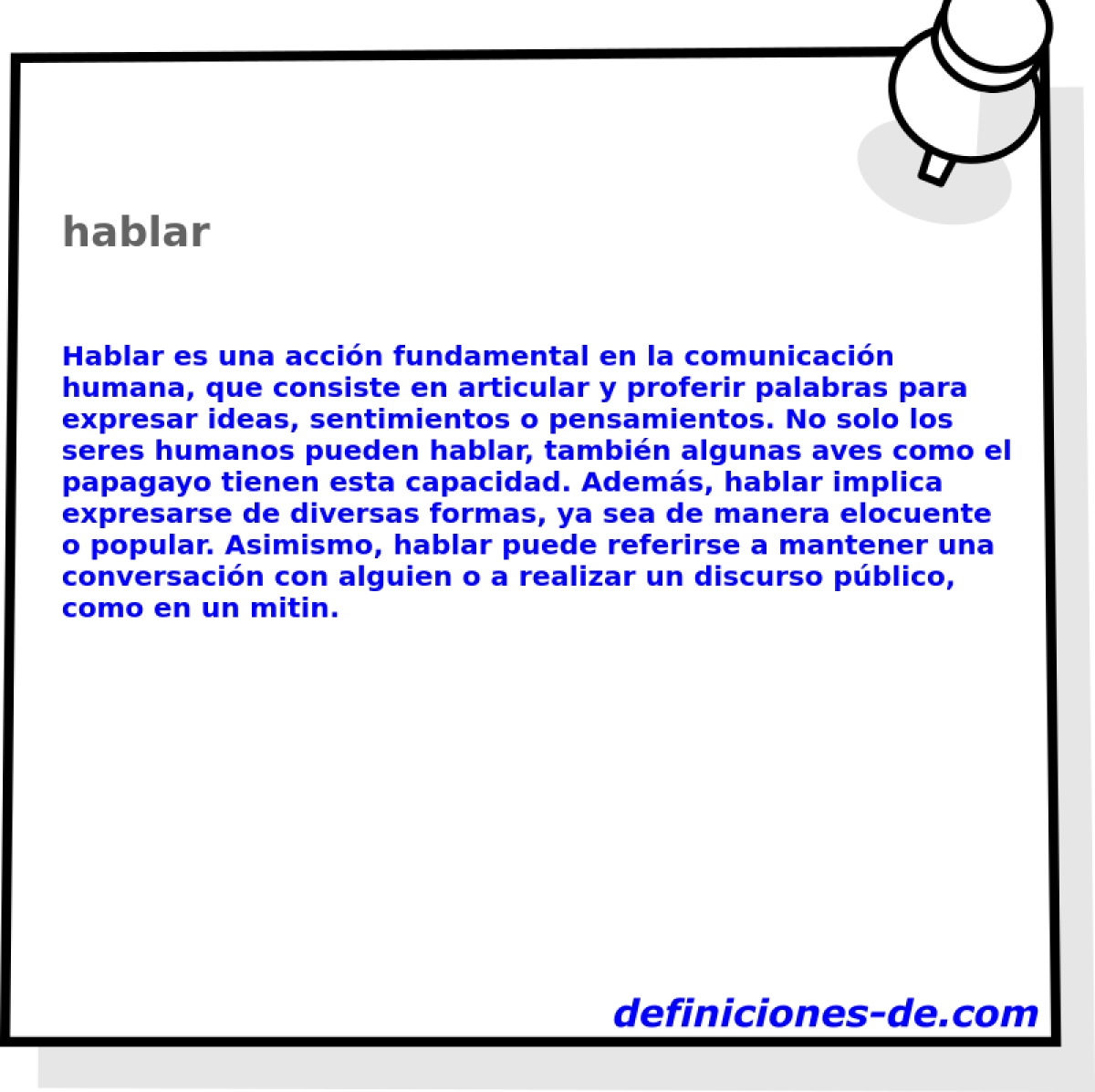 hablar 