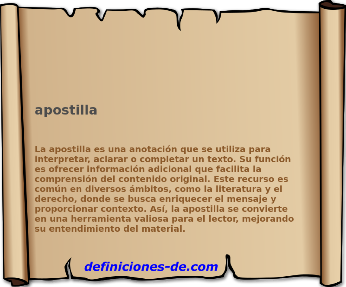 apostilla 