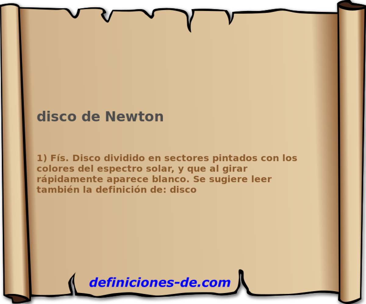disco de Newton 