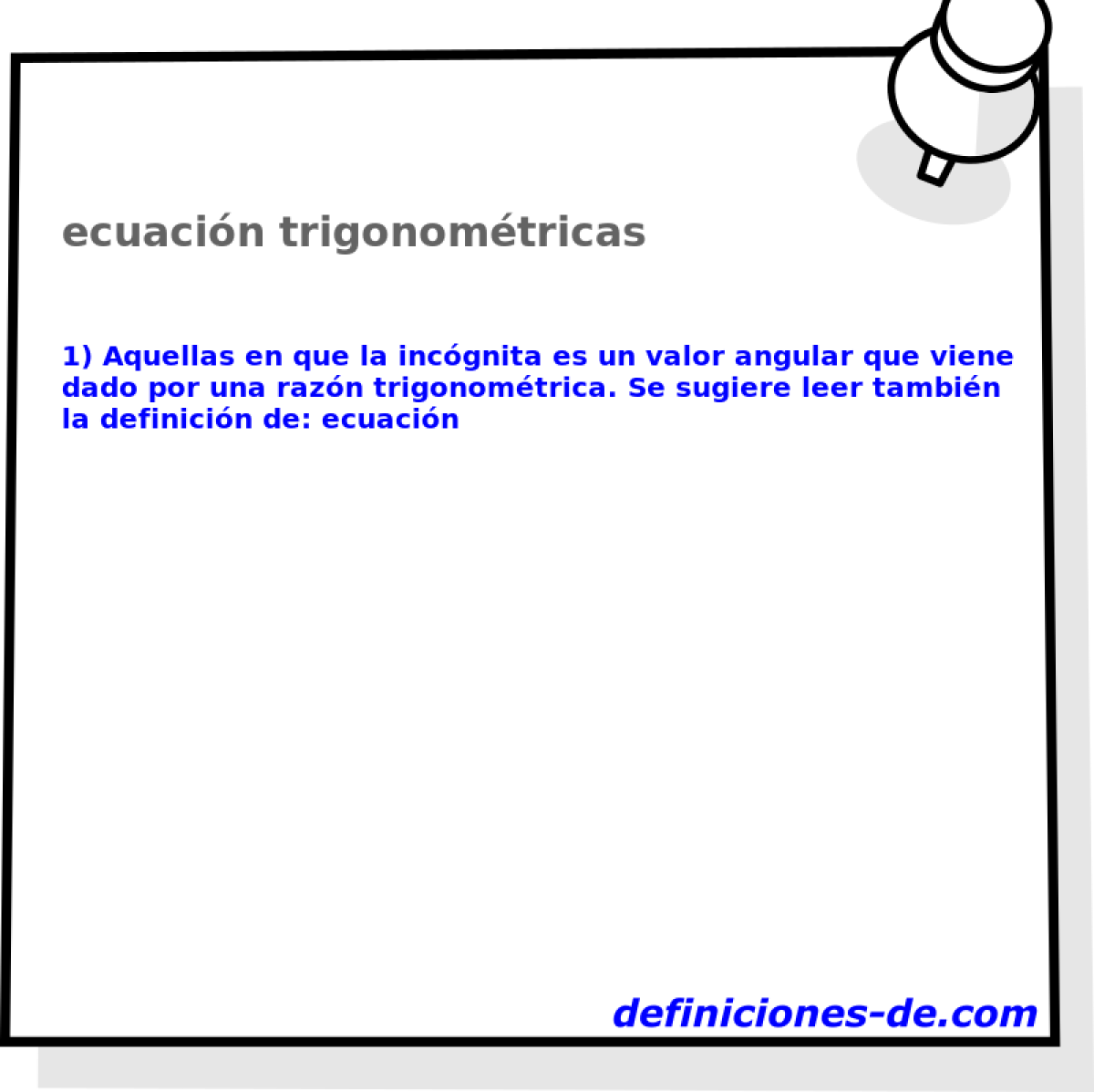 ecuacin trigonomtricas 