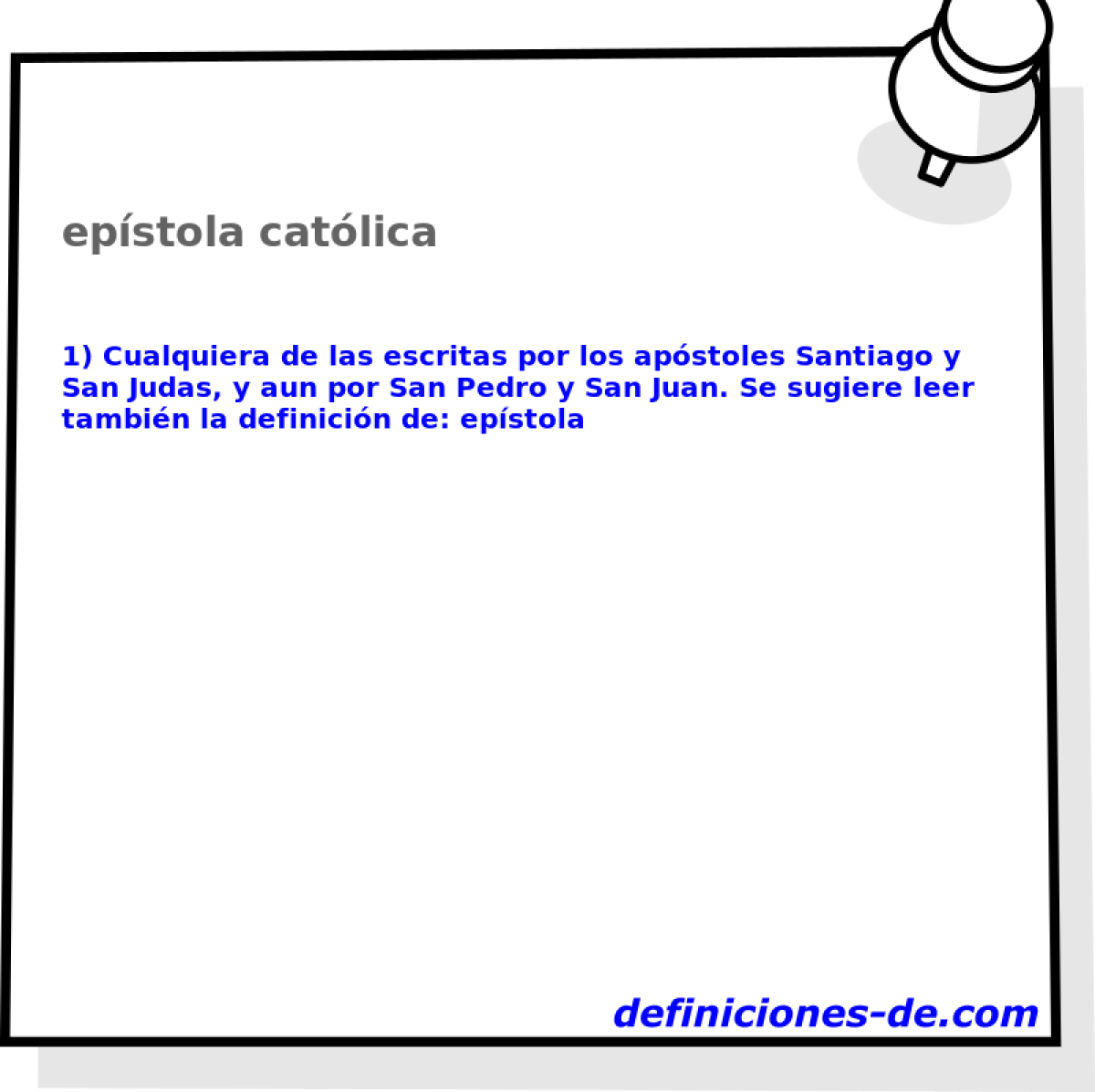 epstola catlica 