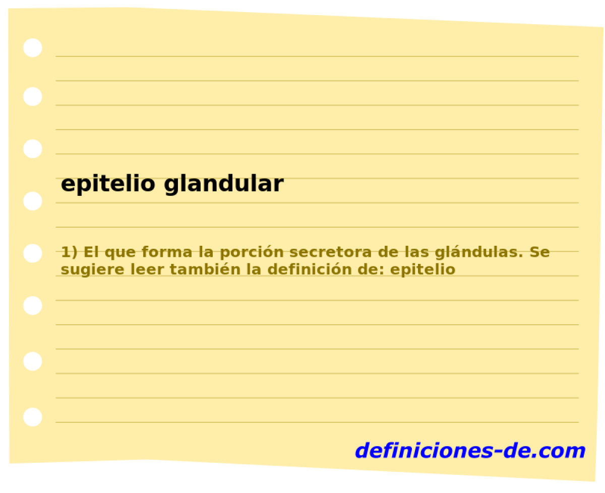 epitelio glandular 