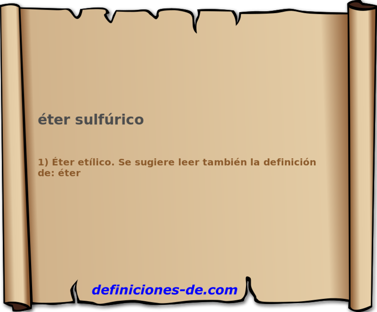 ter sulfrico 