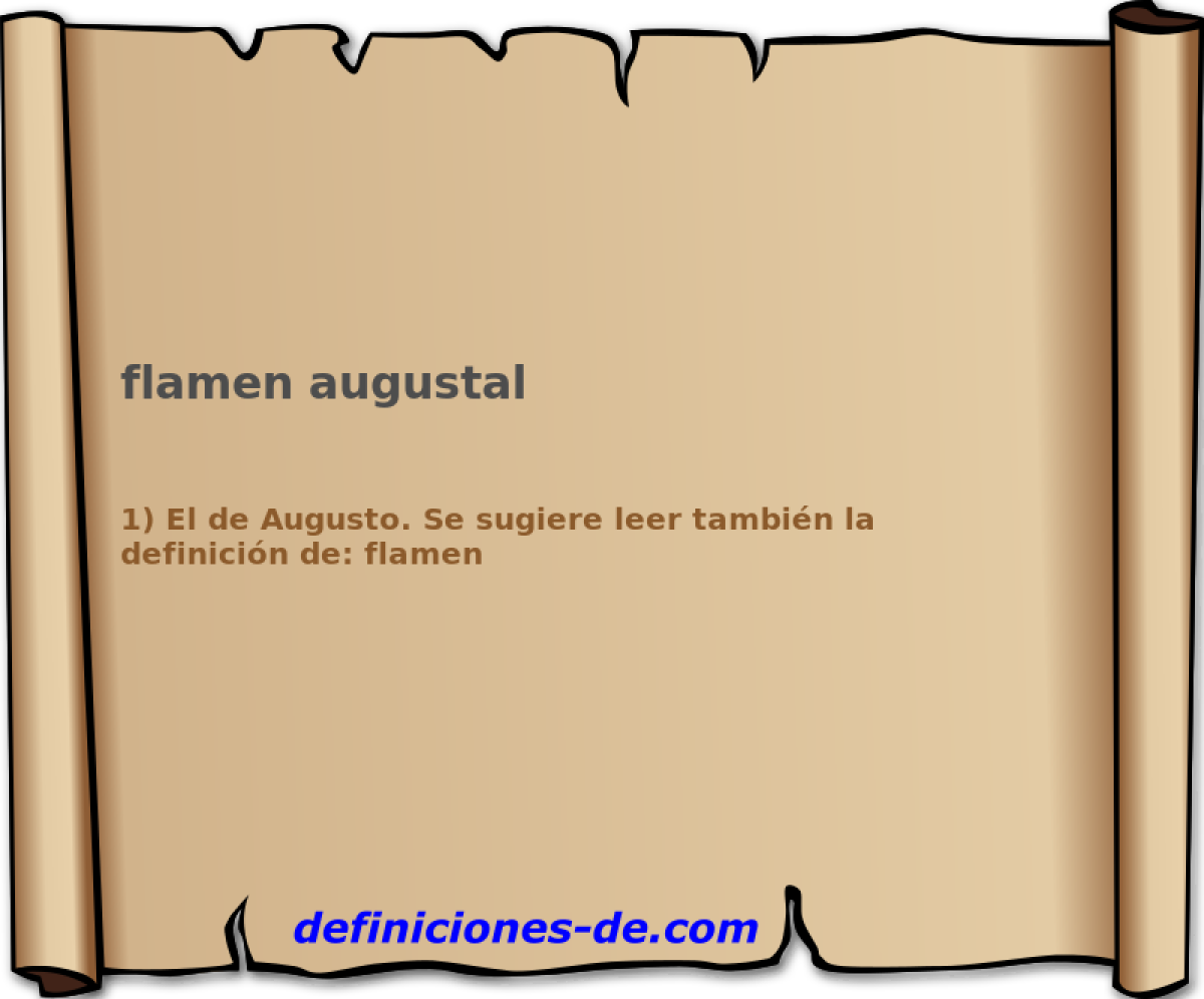 flamen augustal 