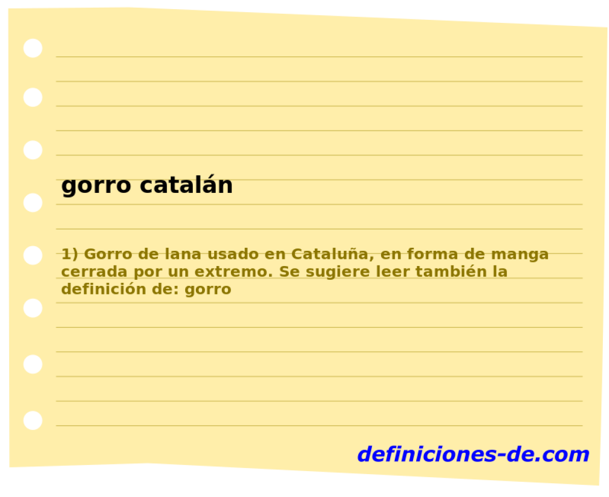 gorro cataln 