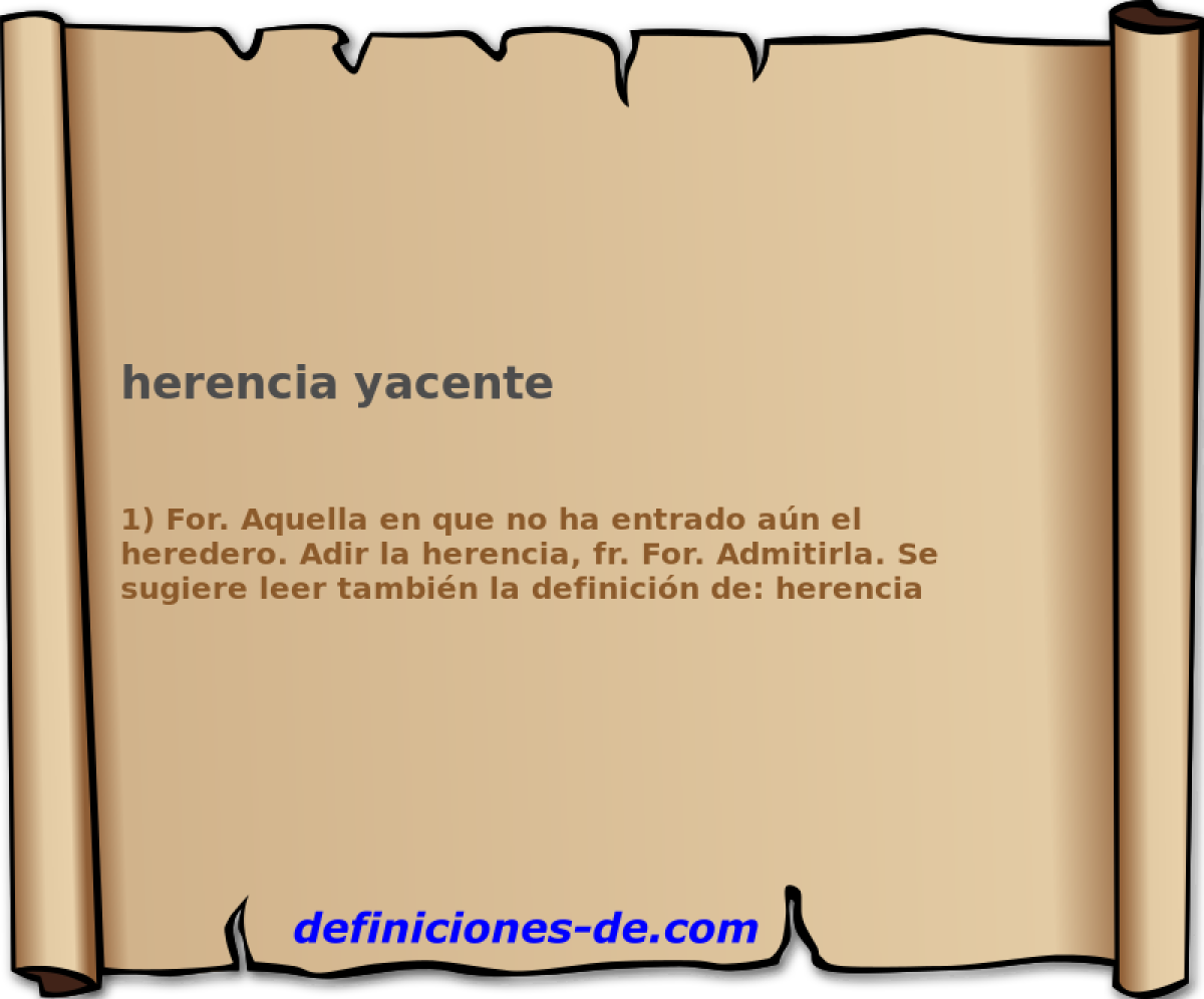 herencia yacente 