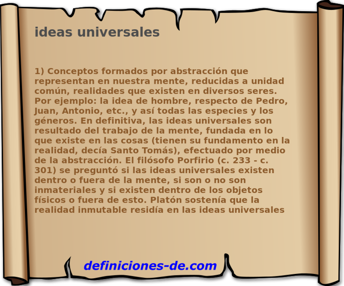 ideas universales 