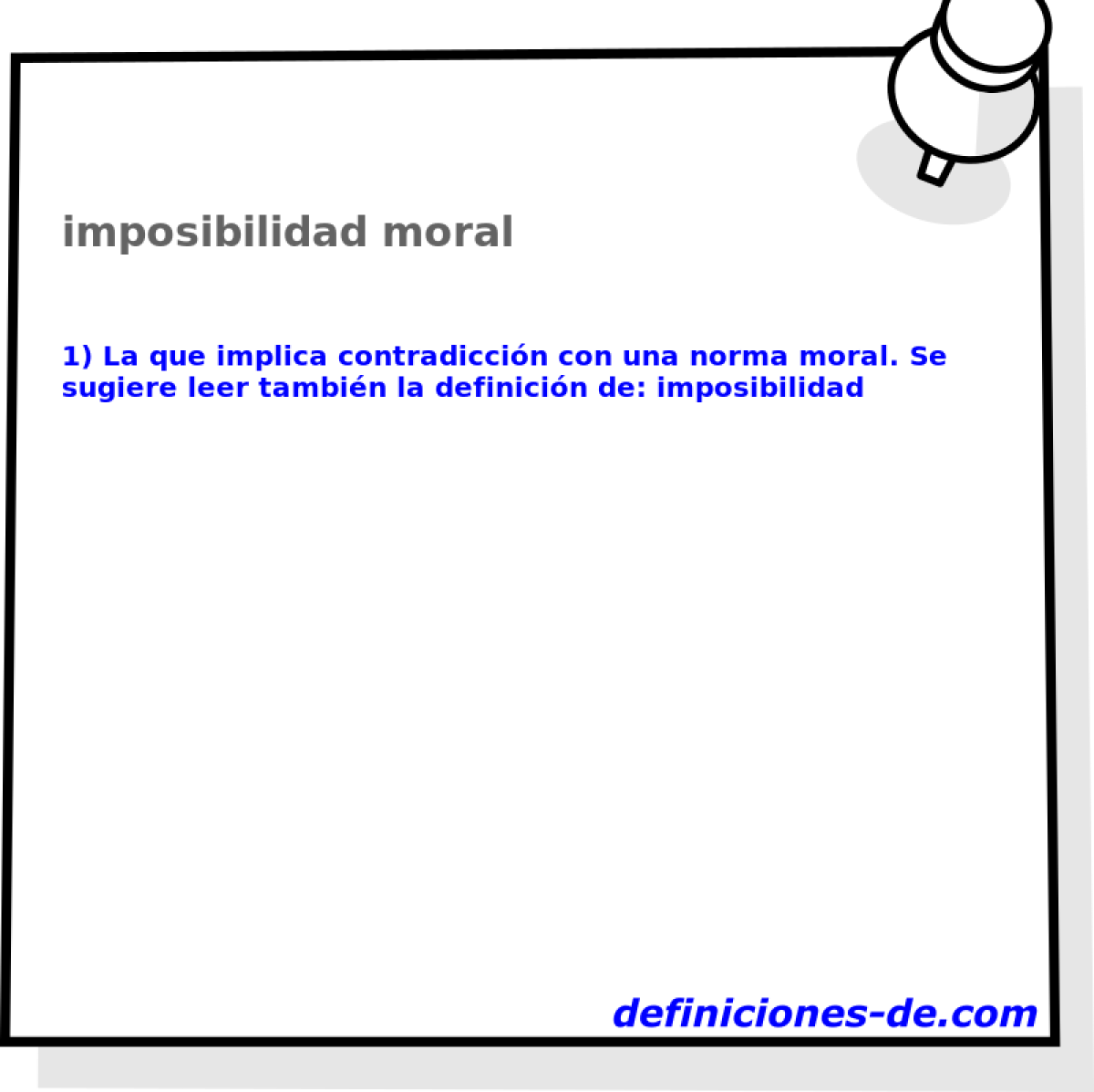 imposibilidad moral 
