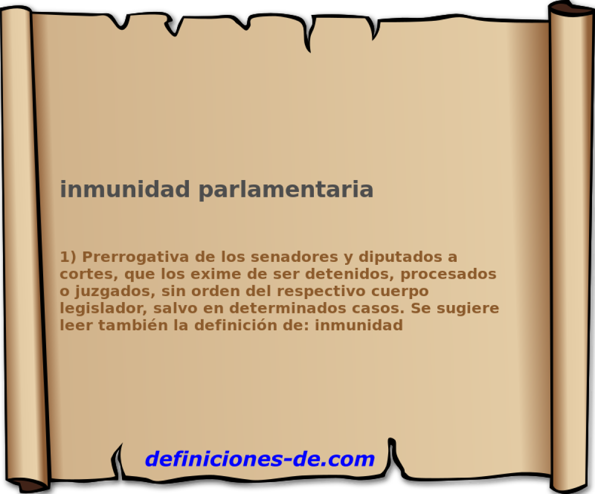 inmunidad parlamentaria 