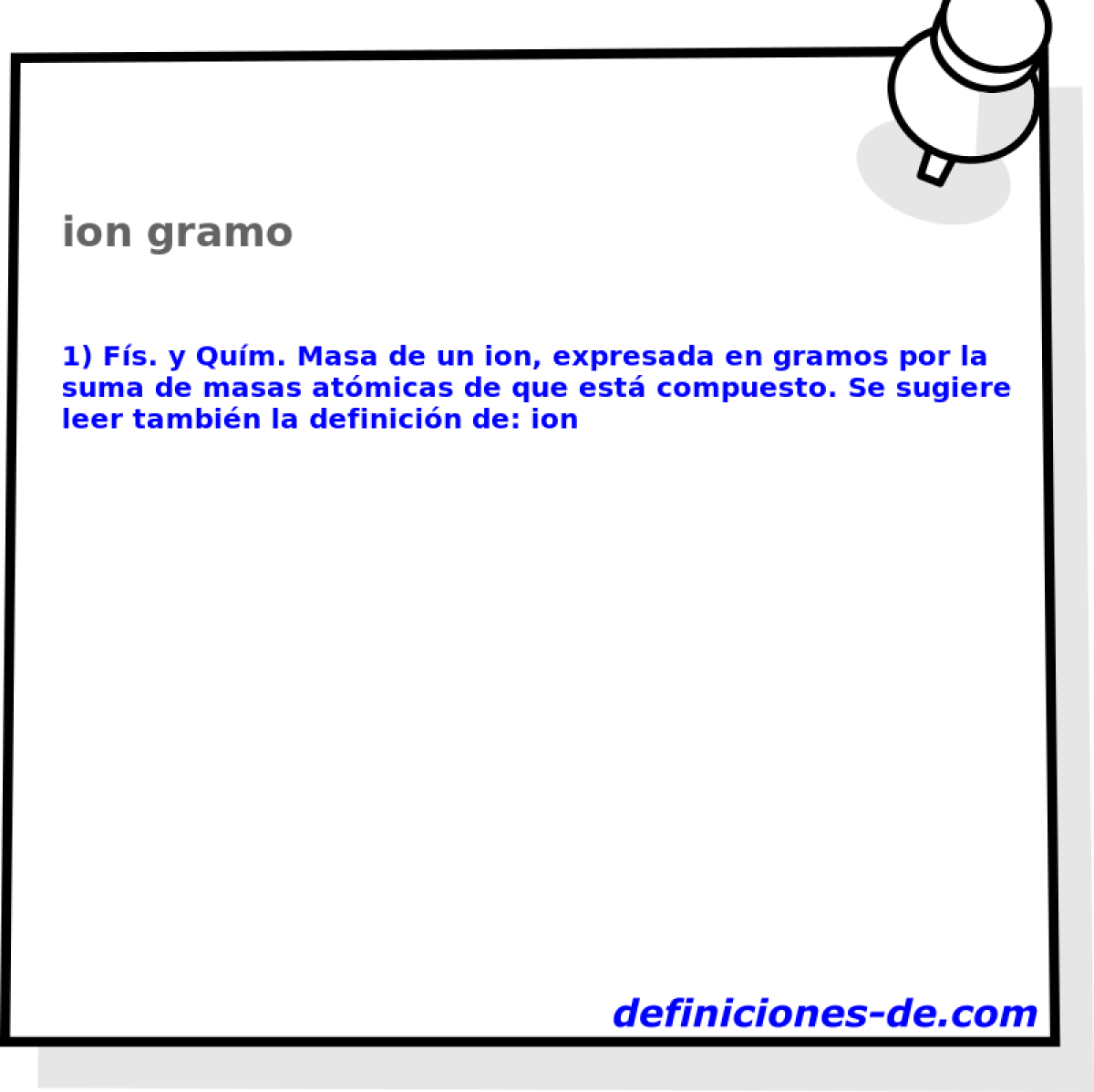 ion gramo 