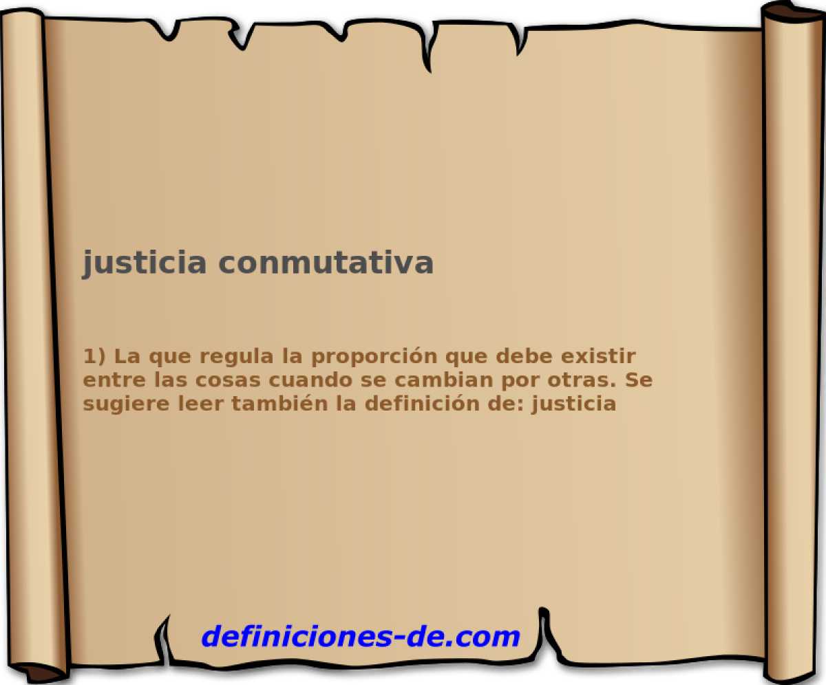 justicia conmutativa 