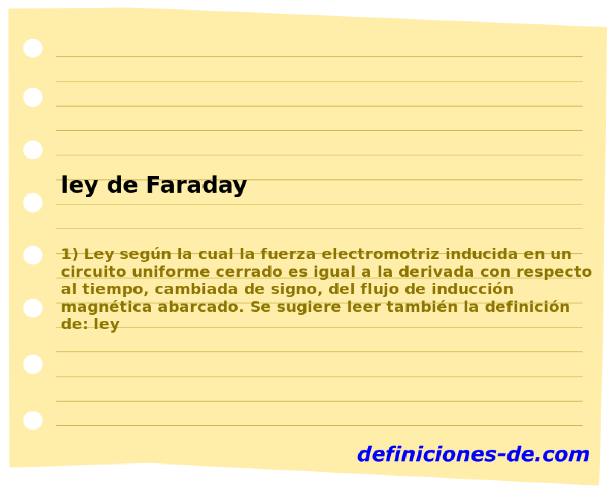 ley de Faraday 