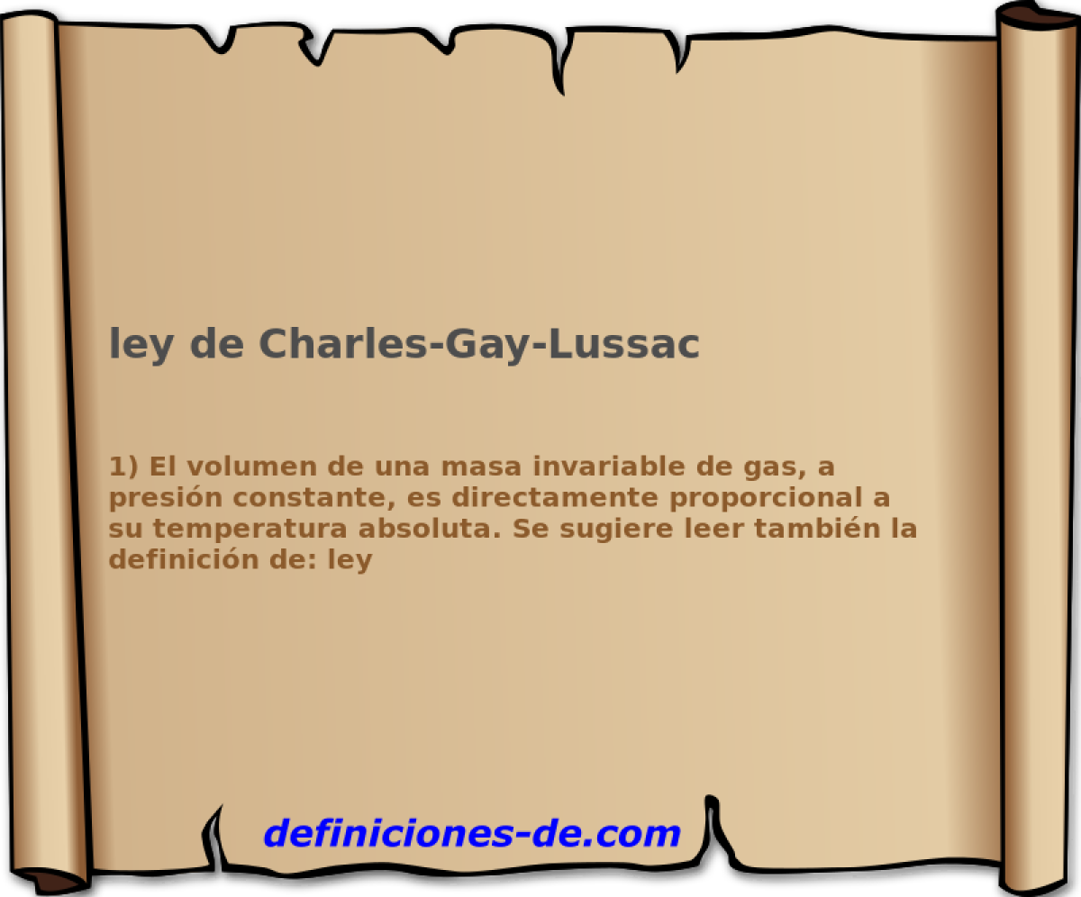 ley de Charles-Gay-Lussac 