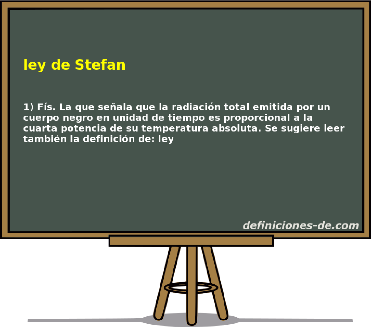 ley de Stefan 
