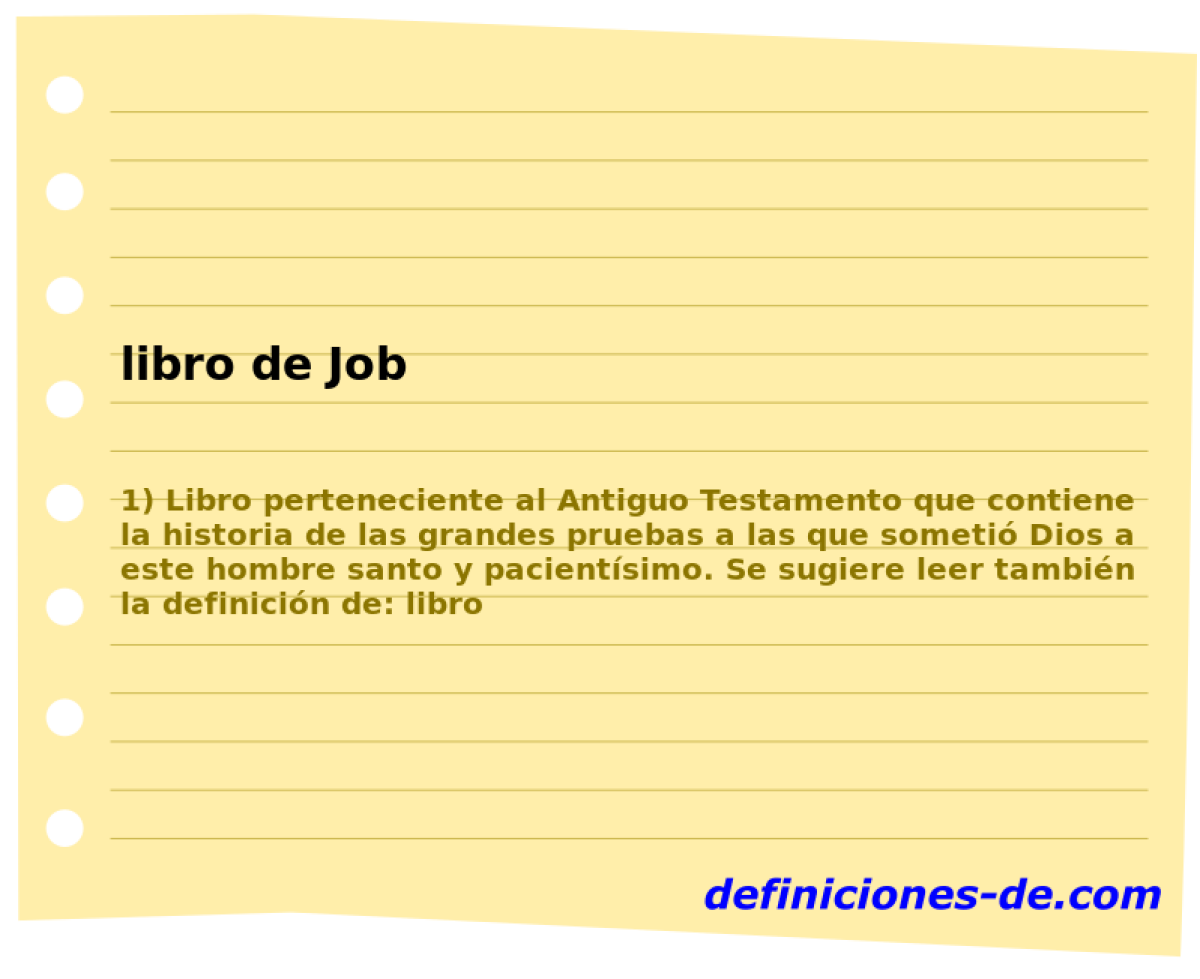 libro de Job 