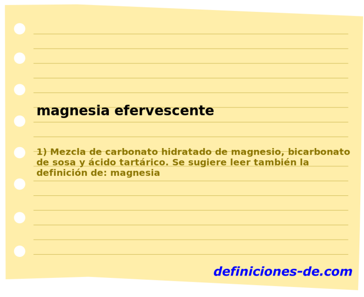 magnesia efervescente 