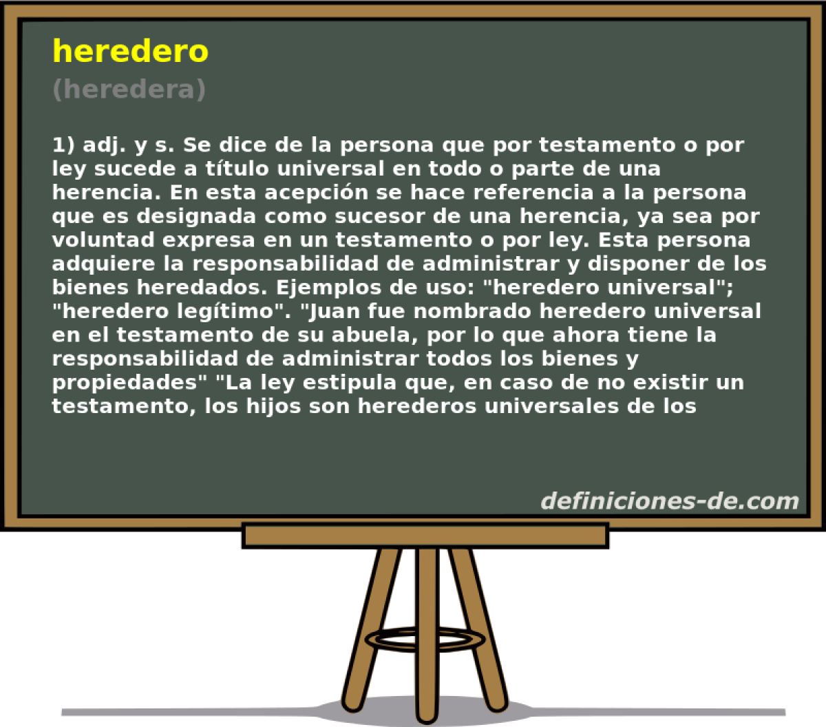 heredero (heredera)