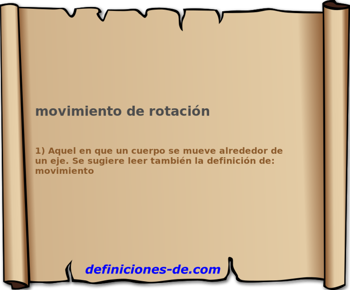 movimiento de rotacin 
