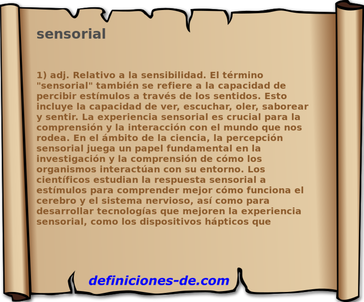 sensorial 