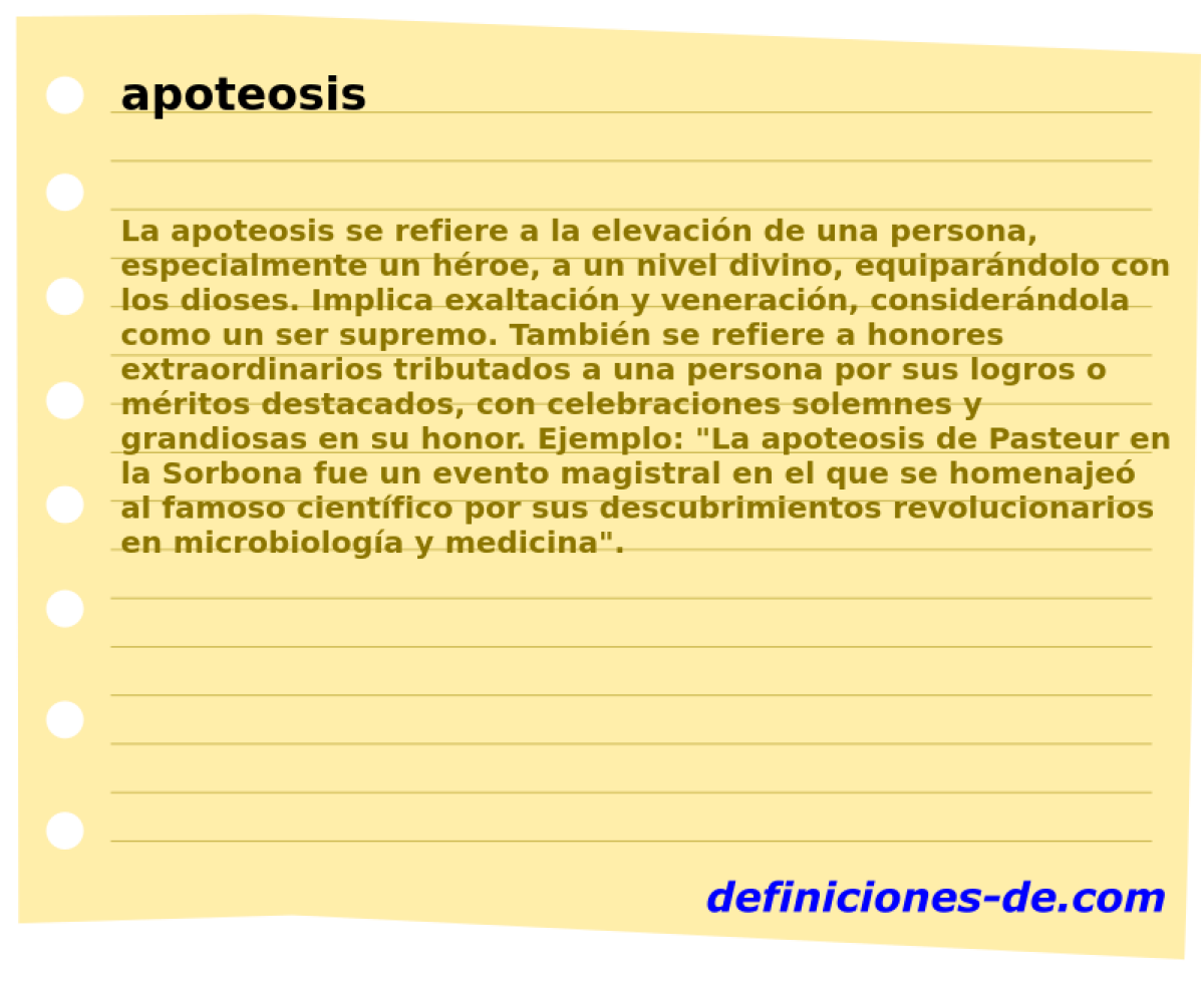 apoteosis 