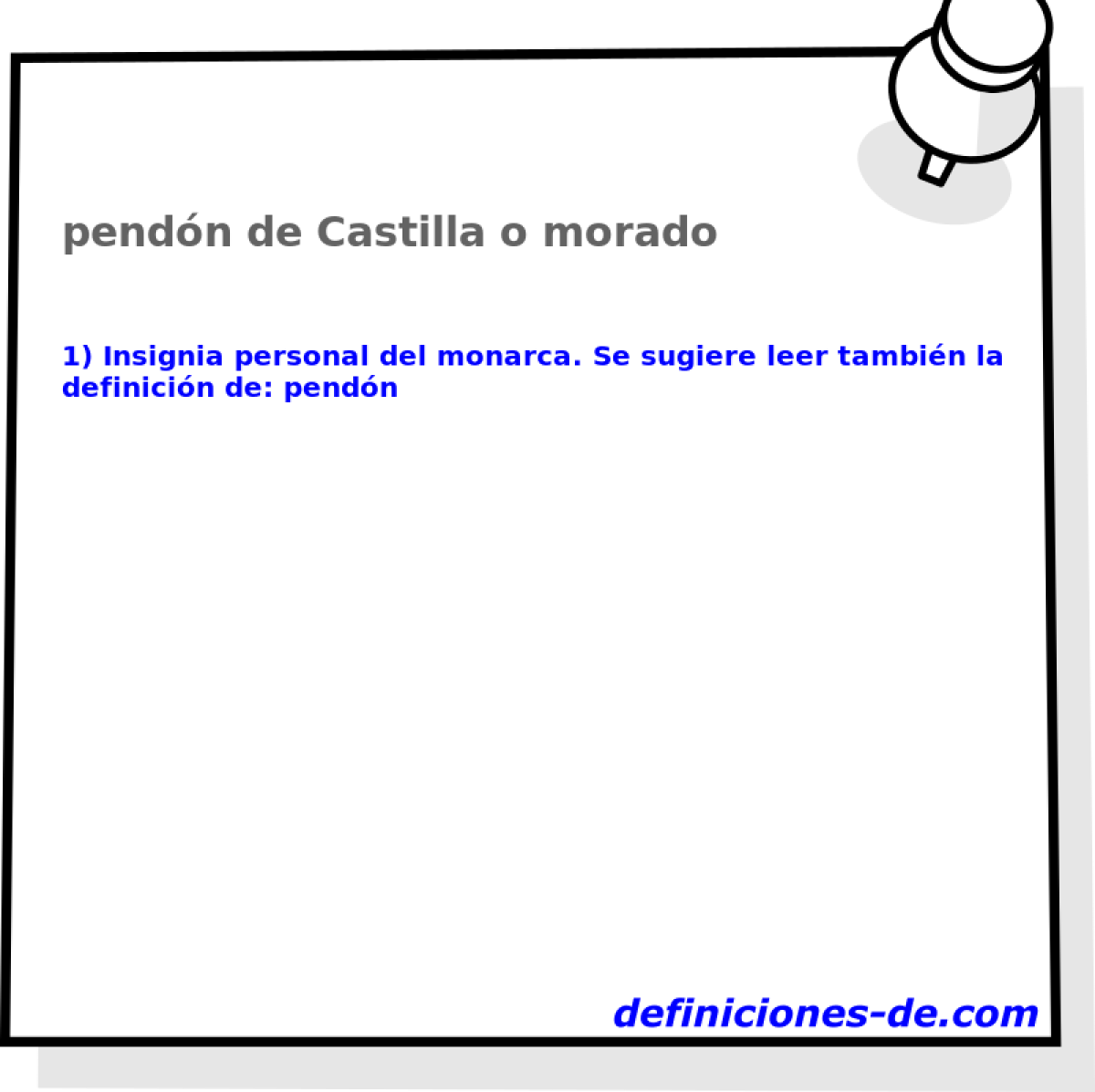 pendn de Castilla o morado 
