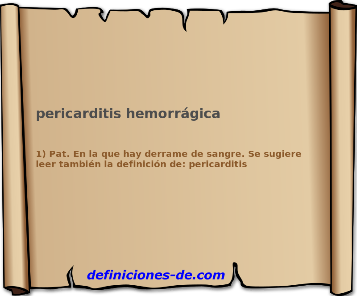 pericarditis hemorrgica 