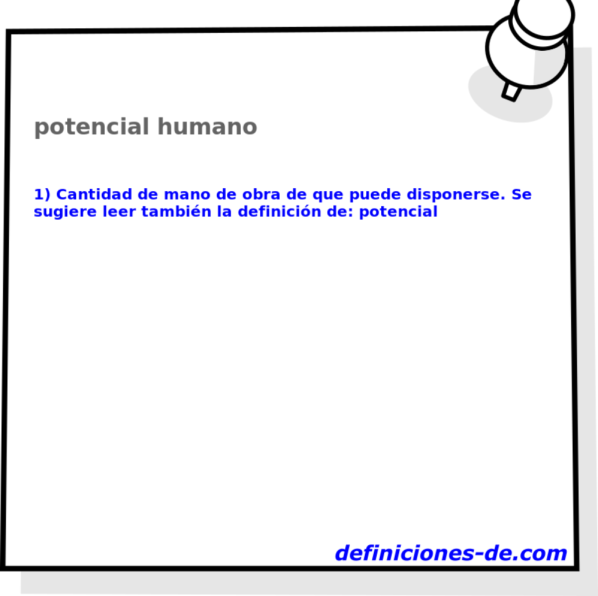 potencial humano 