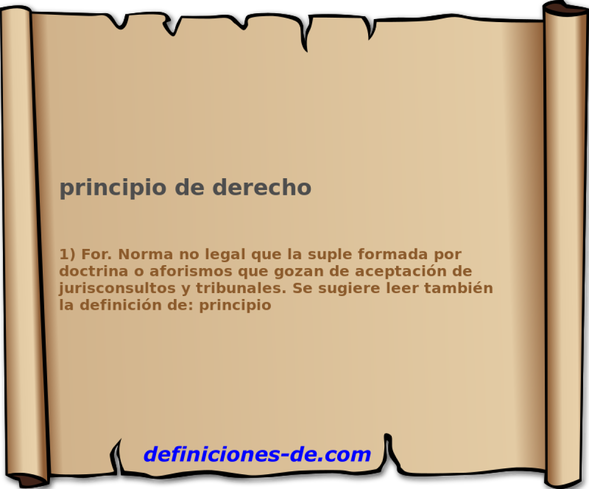 principio de derecho 