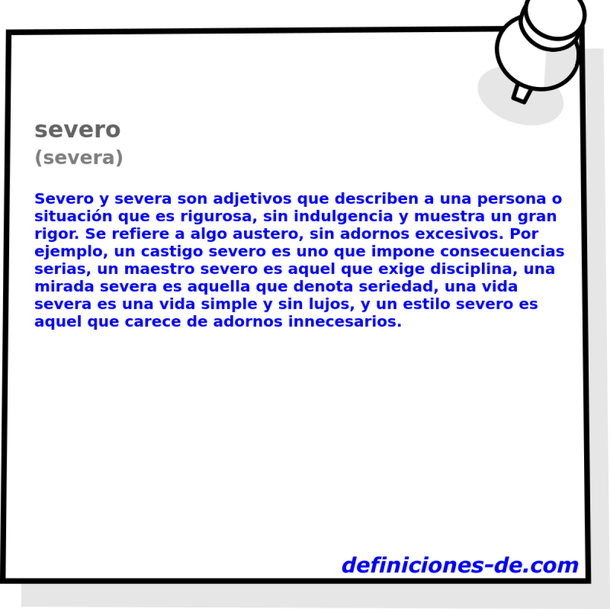 severo (severa)