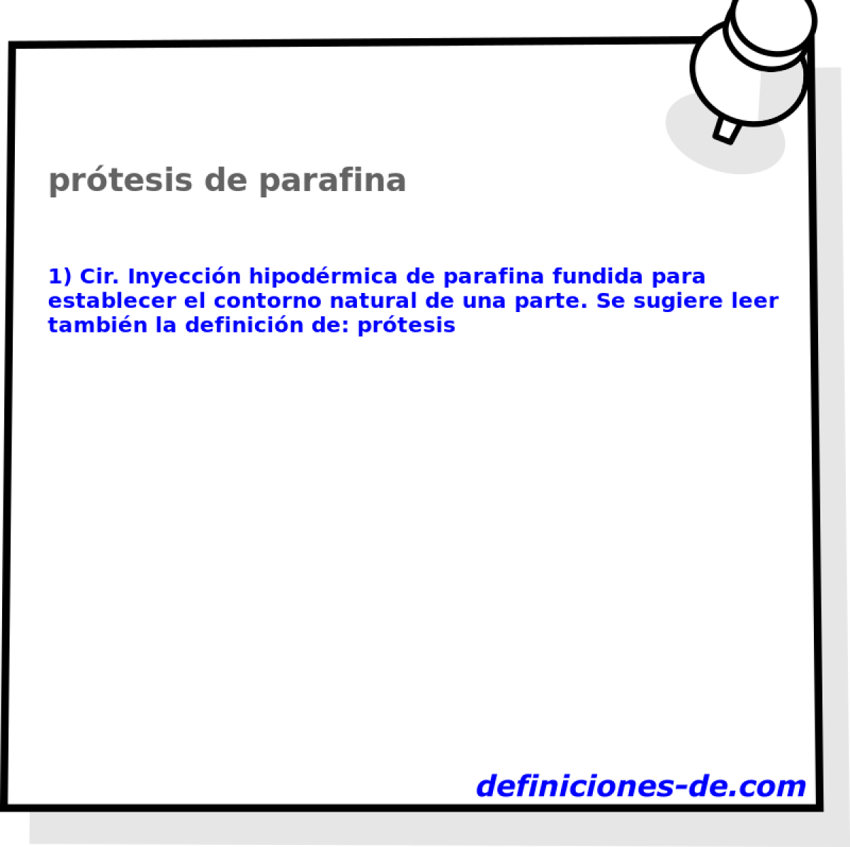 prtesis de parafina 