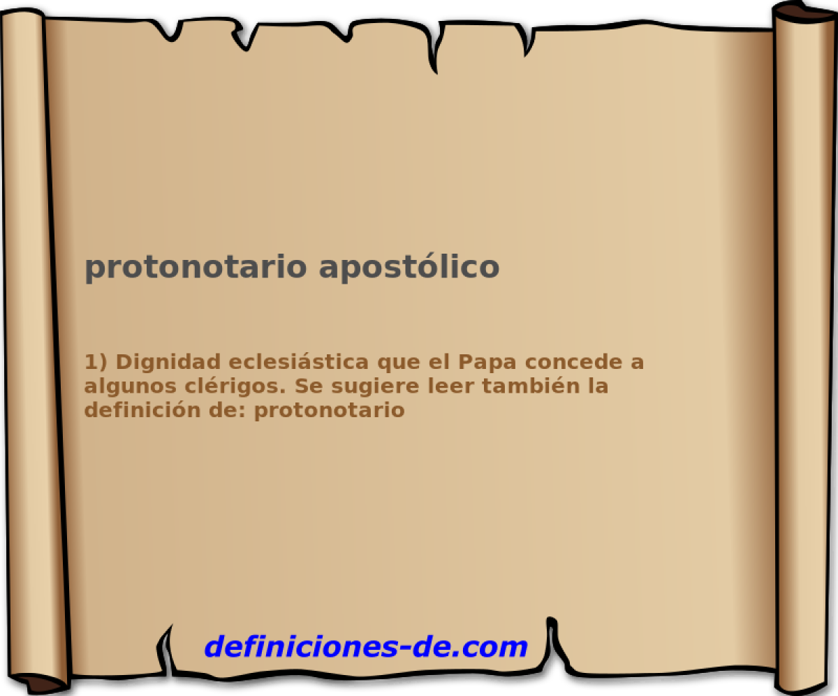 protonotario apostlico 