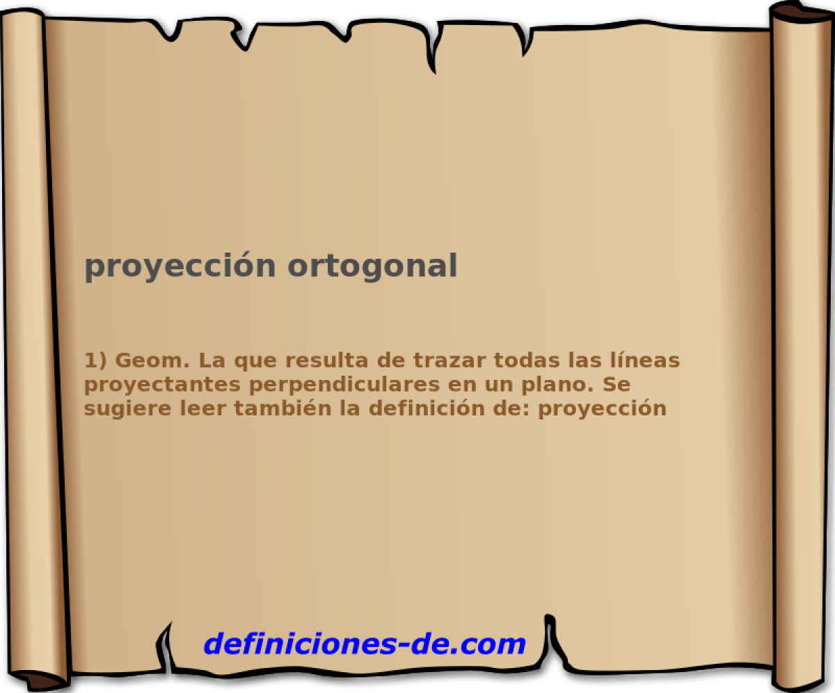 proyeccin ortogonal 