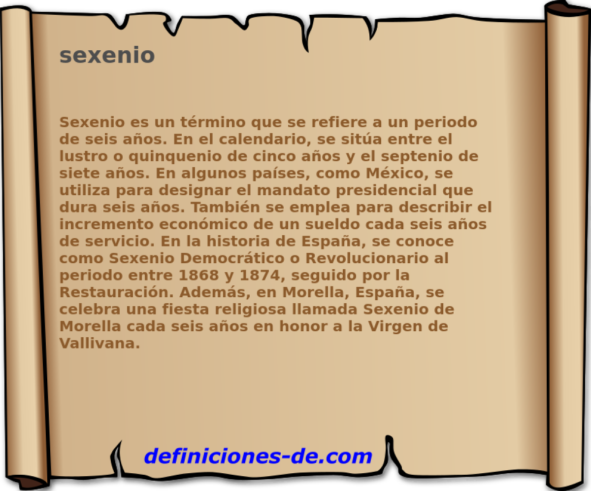 sexenio 