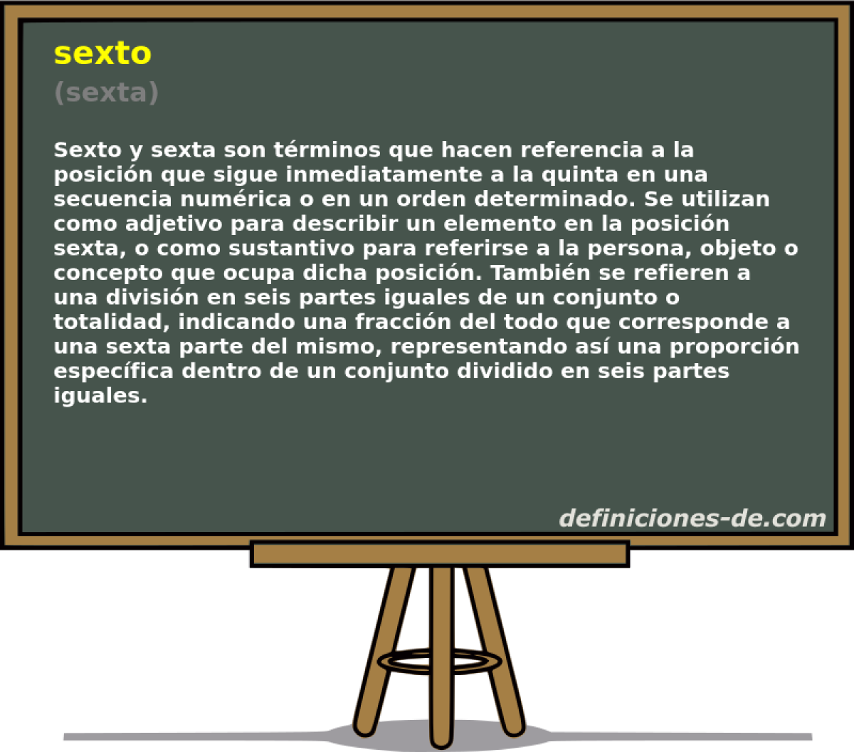 sexto (sexta)