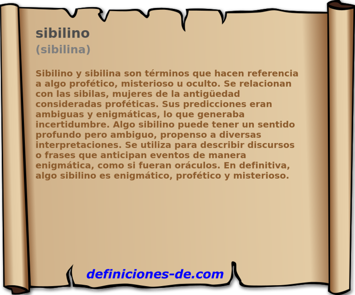 sibilino (sibilina)