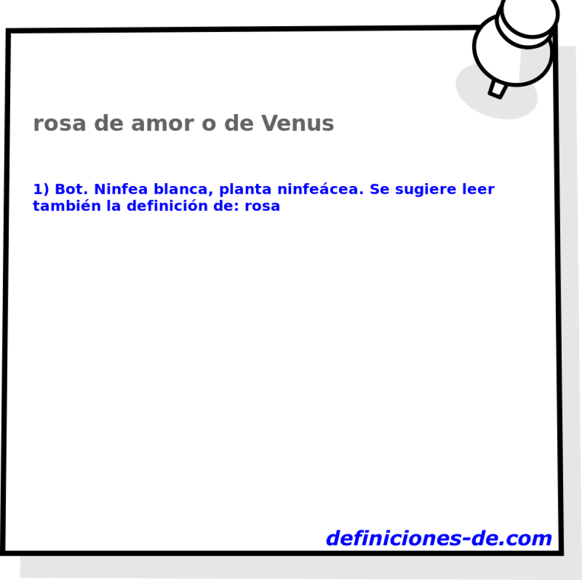 rosa de amor o de Venus 