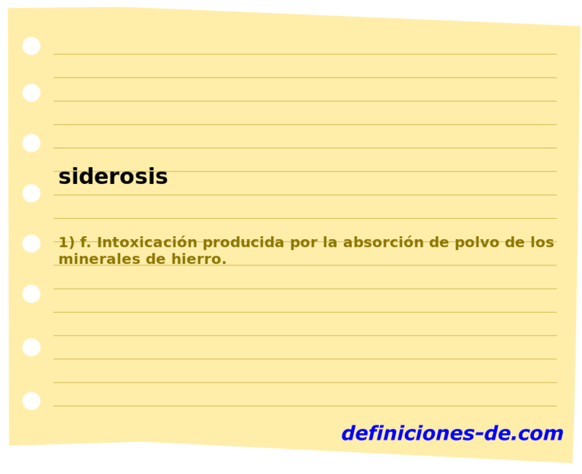 siderosis 