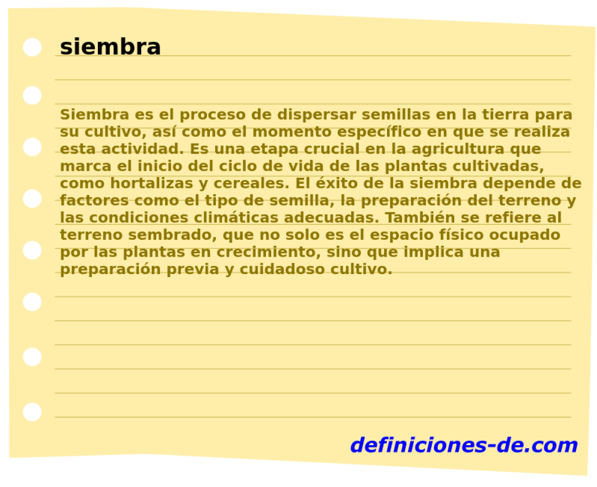 siembra 