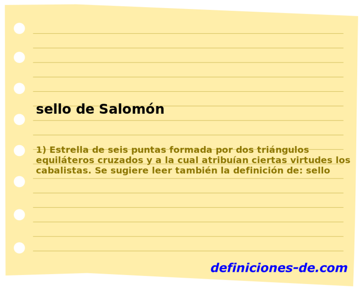 sello de Salomn 