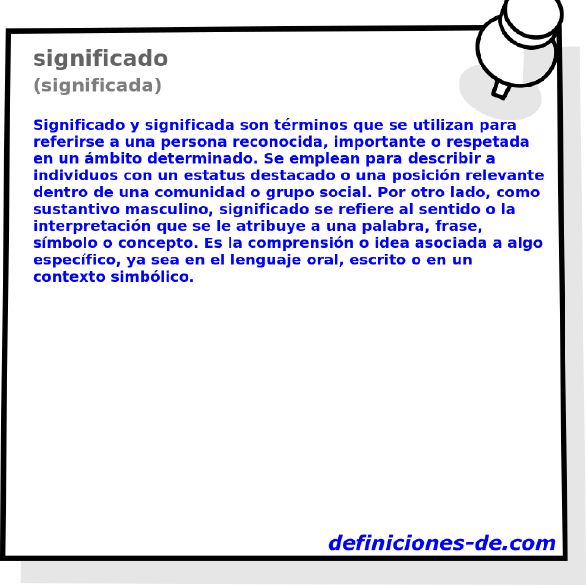 significado (significada)