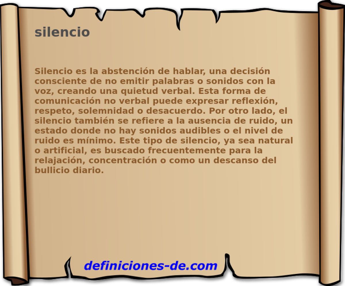 silencio 