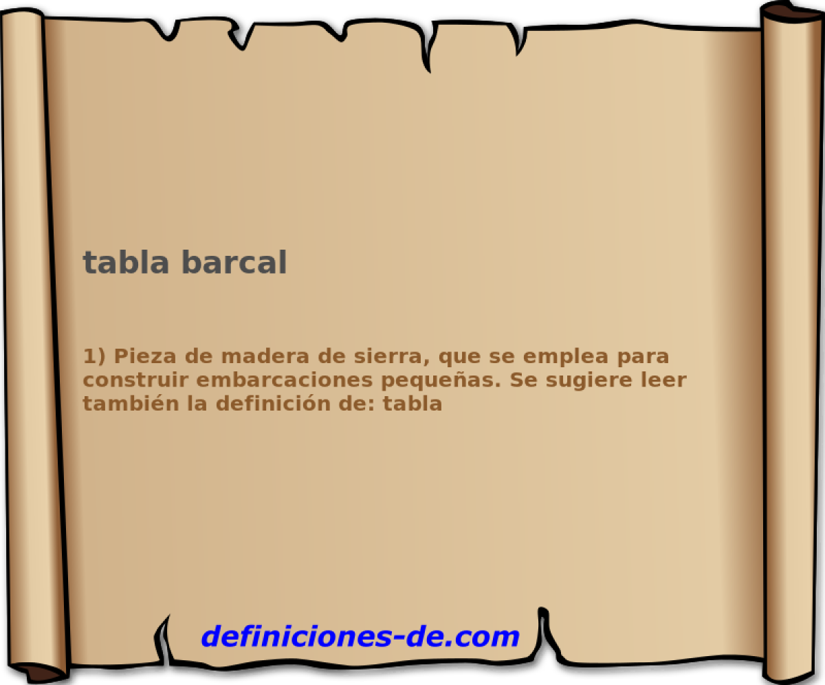 tabla barcal 